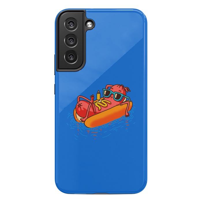 Galaxy S22 plus StrongFit Hot Dog Summer Vacation Swimming Pool by Vó Maria