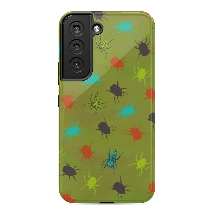 Galaxy S22 StrongFit Beetles & Bugs by Lotti Brown