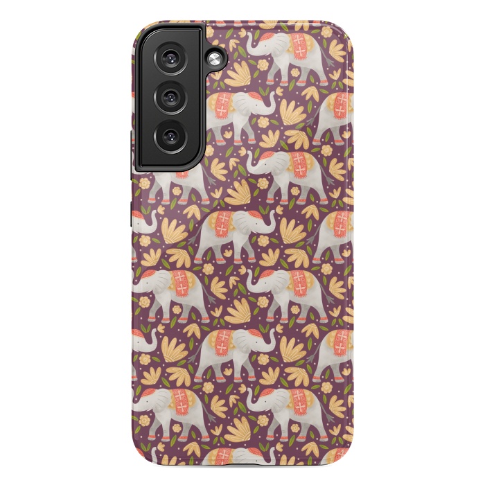 Galaxy S22 plus StrongFit Majestic Elephants by Noonday Design