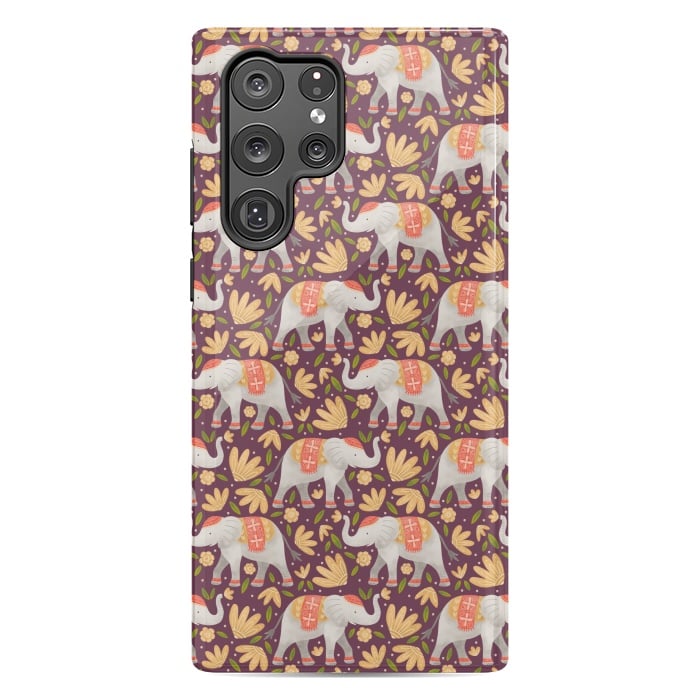 Galaxy S22 Ultra StrongFit Majestic Elephants by Noonday Design