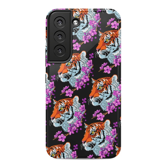 Galaxy S22 StrongFit Tiger Cherry Tree by Alberto