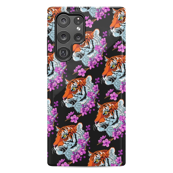 Galaxy S22 Ultra StrongFit Tiger Cherry Tree by Alberto