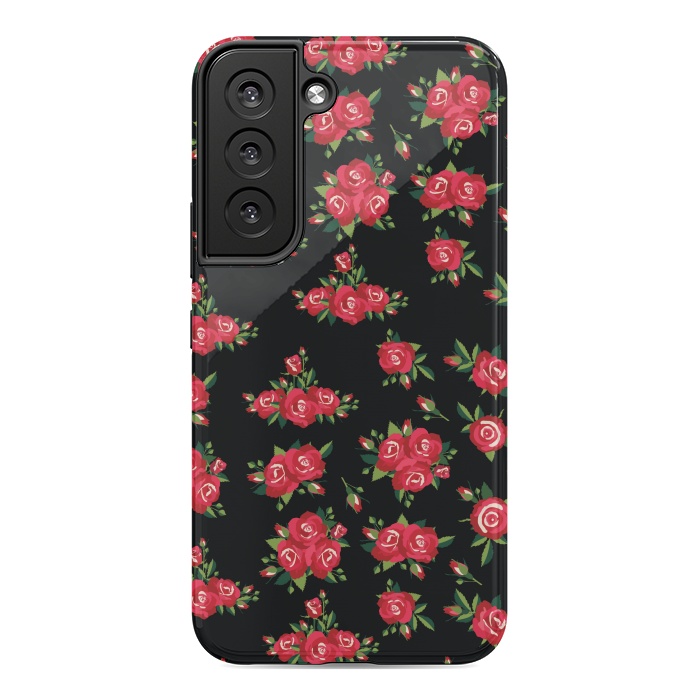 Galaxy S22 StrongFit red pretty roses by MALLIKA