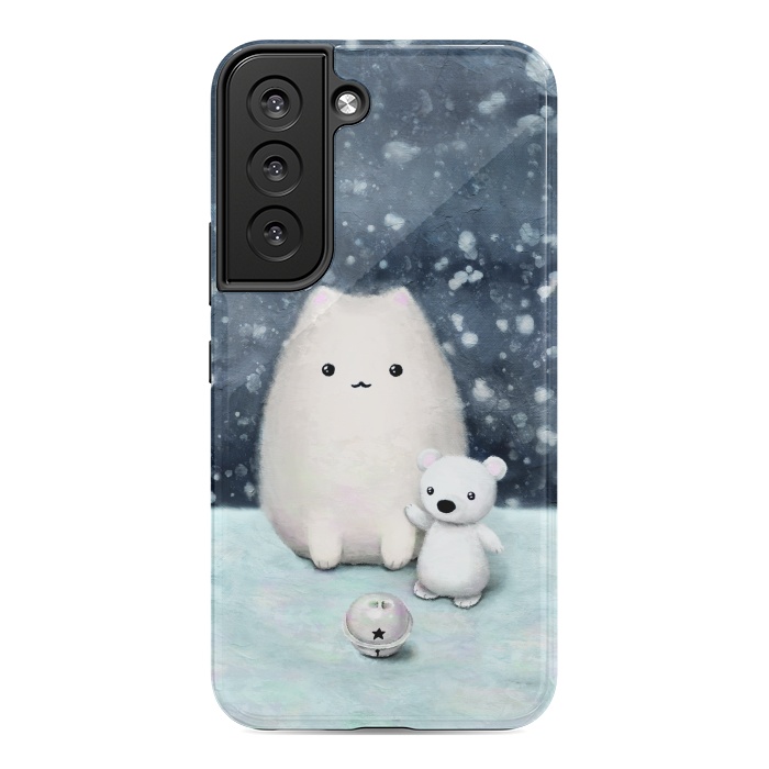 Galaxy S22 StrongFit Winter cat by Laura Nagel
