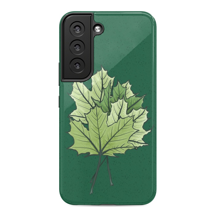 Galaxy S22 StrongFit Green Maple Leaves In Spring by Boriana Giormova