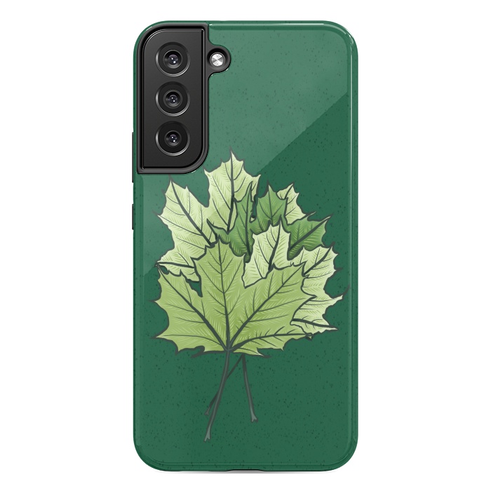 Galaxy S22 plus StrongFit Green Maple Leaves In Spring by Boriana Giormova