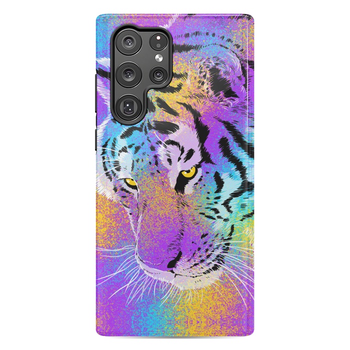 Galaxy S22 Ultra StrongFit Colorful Tiger by Alberto