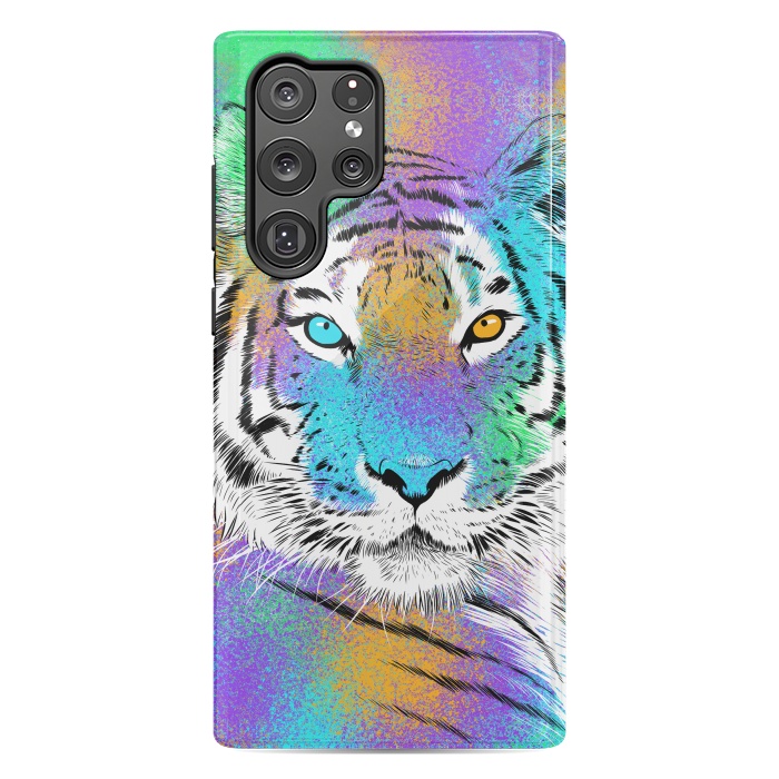 Galaxy S22 Ultra StrongFit Tiger Colorful by Alberto