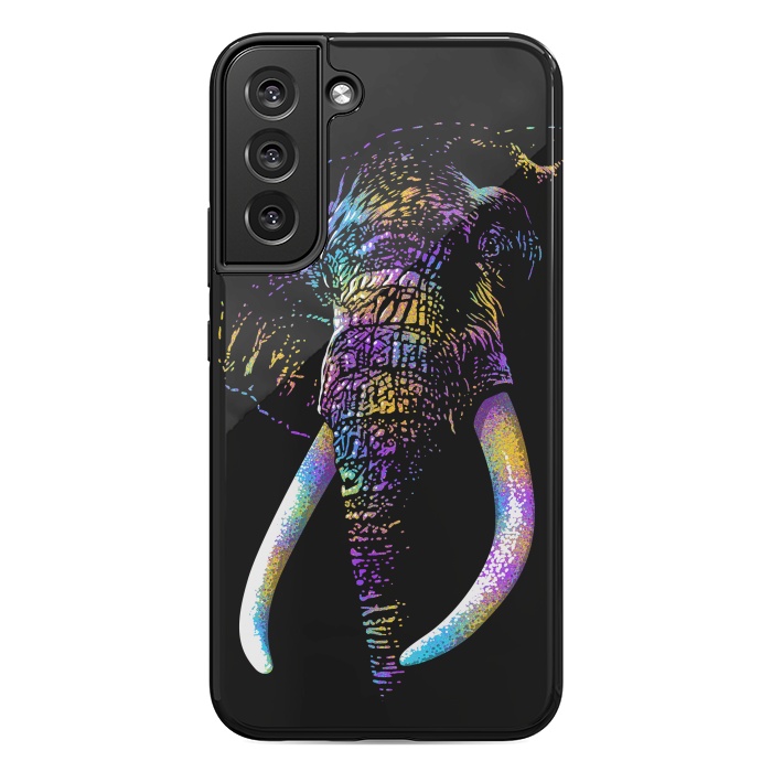Galaxy S22 plus StrongFit Colorful Elephant by Alberto