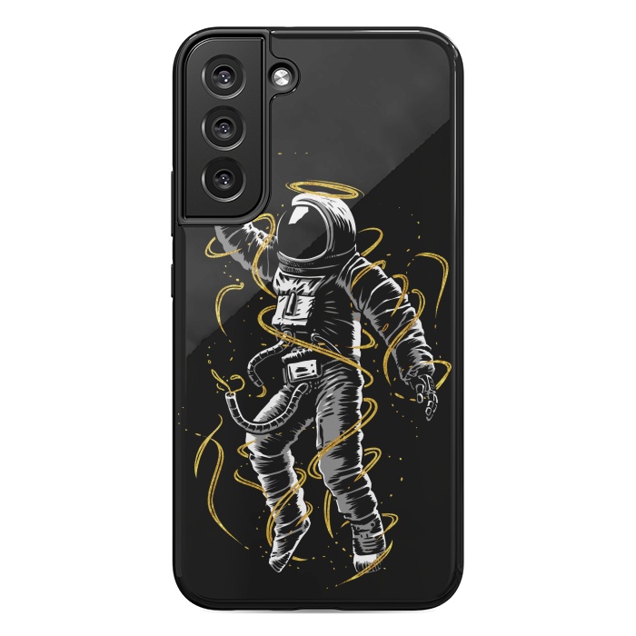 Galaxy S22 plus StrongFit Astronaut lines gold by Alberto