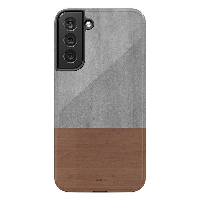 Galaxy S22 plus StrongFit Concrete-Touch of a Wood by ''CVogiatzi.