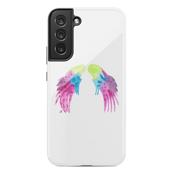 Galaxy S22 plus StrongFit Angel wings watercolor  by ArtKingdom7