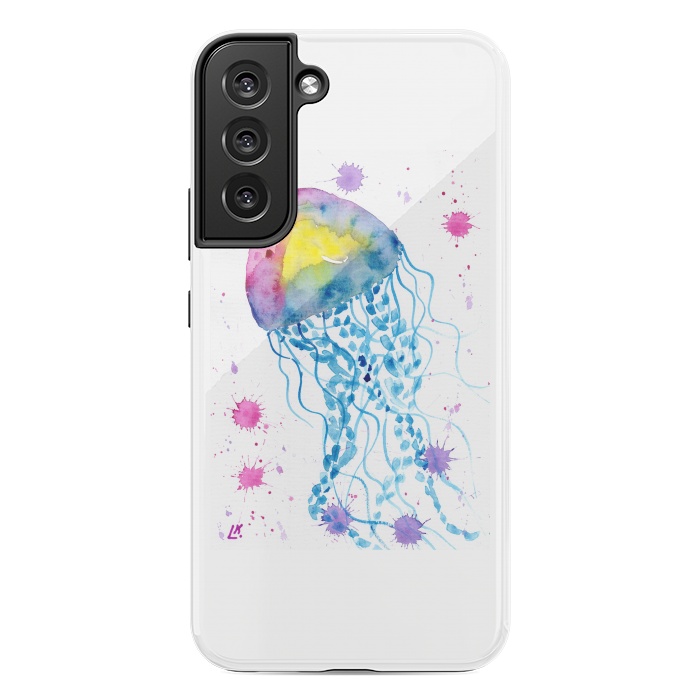Galaxy S22 plus StrongFit Jellyfish watercolor 22 by ArtKingdom7