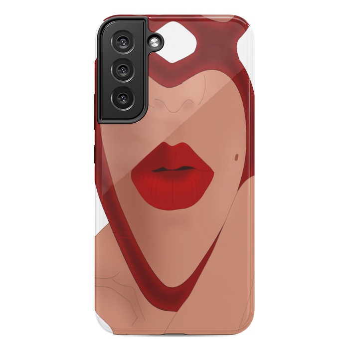 Galaxy S22 plus StrongFit Mirrored Lips - Valentines Edition Design by Anima Tea Story