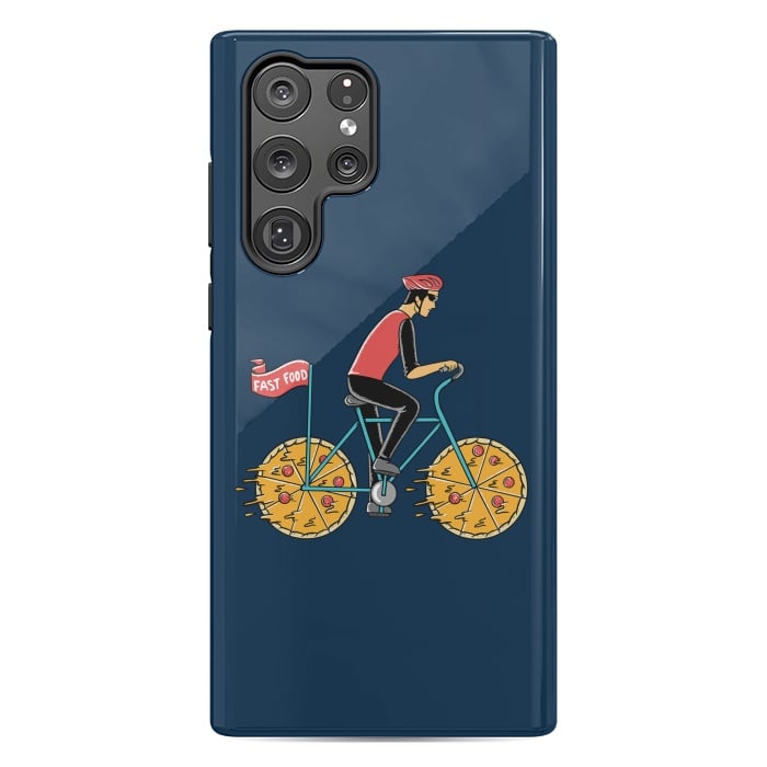 Galaxy S22 Ultra StrongFit Pizza Bicycle by Coffee Man