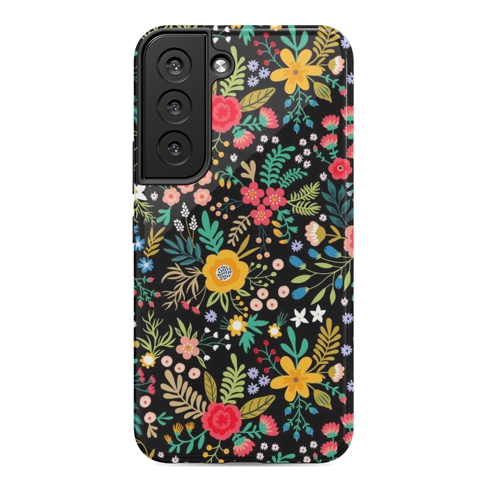 Galaxy S22 StrongFit Elegant Floral Pattern by ArtsCase