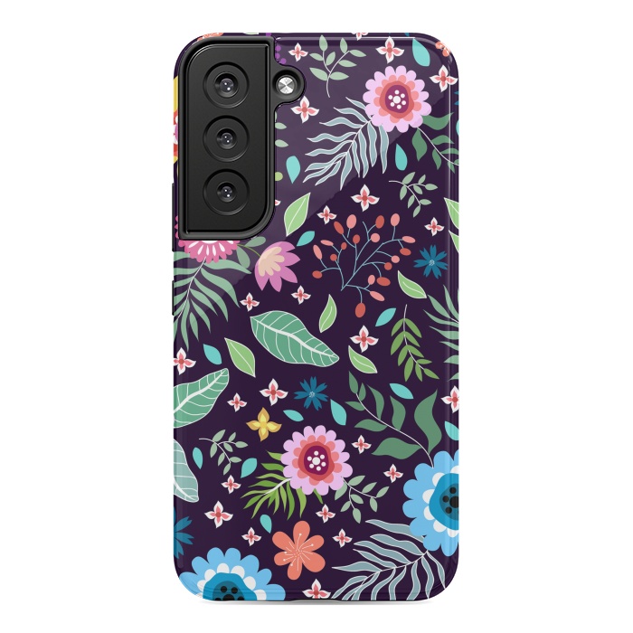 Galaxy S22 StrongFit Colourful Flowers by ArtsCase