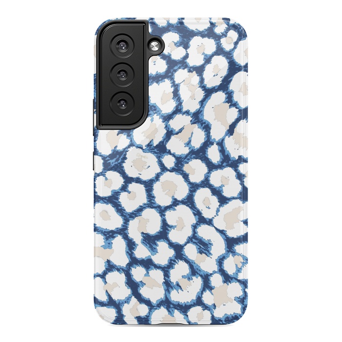 Galaxy S22 StrongFit Blue-Cream Cozy Surface by ''CVogiatzi.
