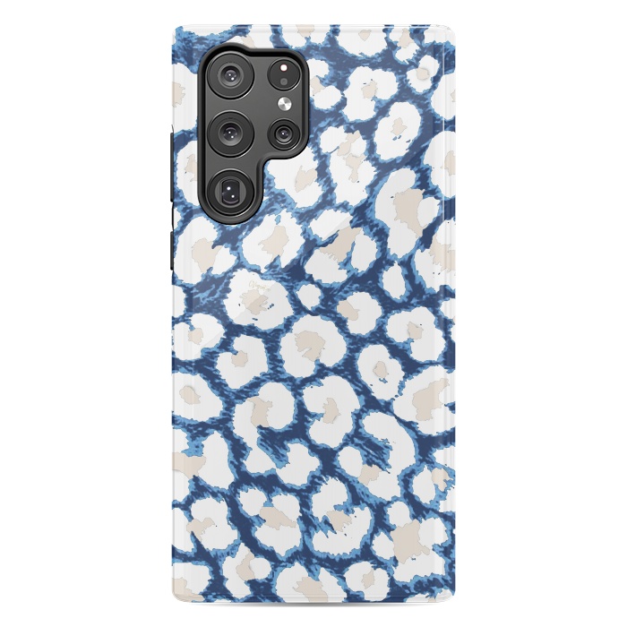 Galaxy S22 Ultra StrongFit Blue-Cream Cozy Surface by ''CVogiatzi.