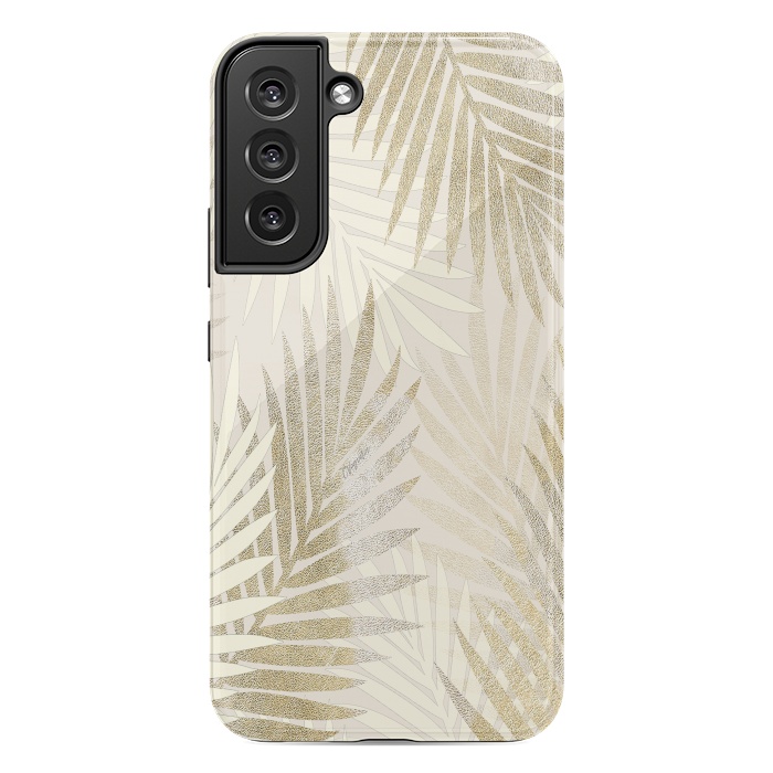 Galaxy S22 plus StrongFit Relaxing Palms-Gold by ''CVogiatzi.