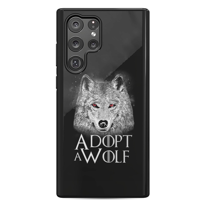 Galaxy S22 Ultra StrongFit Adopt a Wolf by eduely