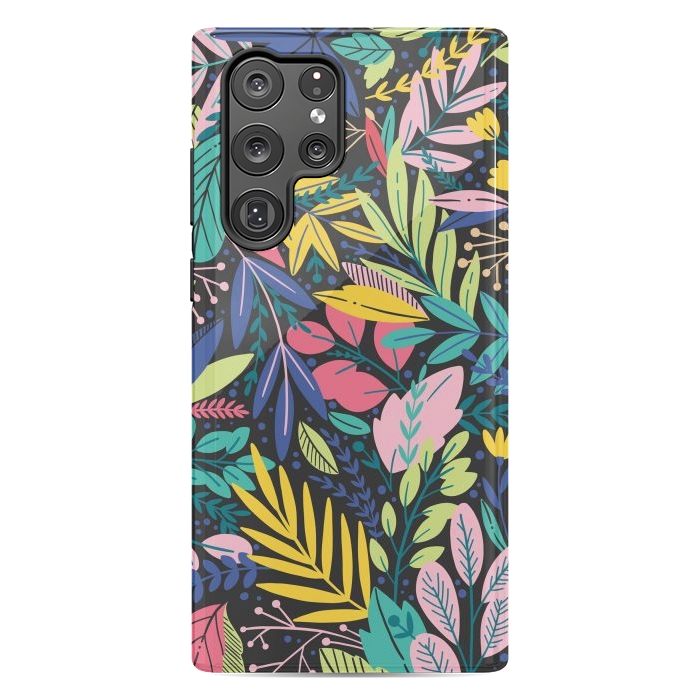 Galaxy S22 Ultra StrongFit Tropical Flowers by ArtsCase