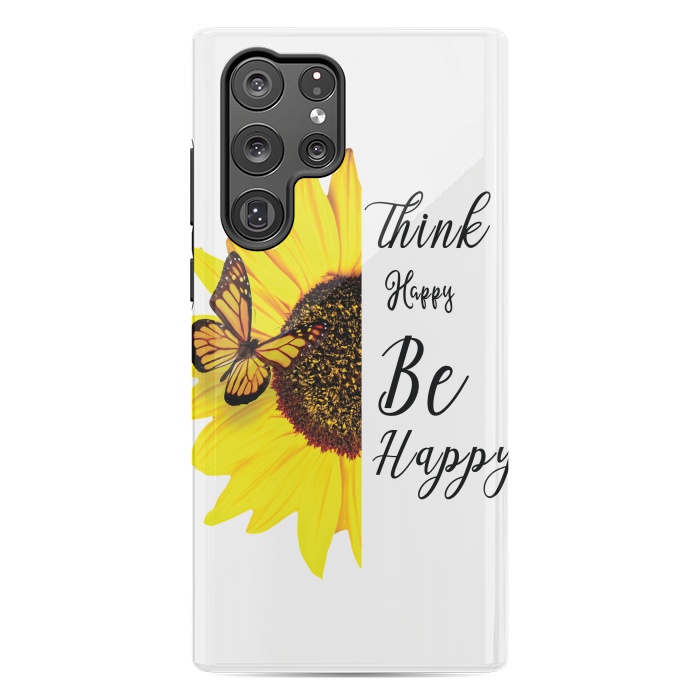 Galaxy S22 Ultra StrongFit sunflower butterfly by haroulita