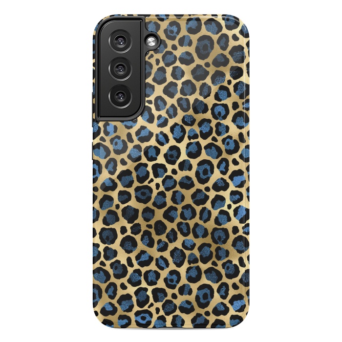 Galaxy S22 plus StrongFit blue leopard print by haroulita
