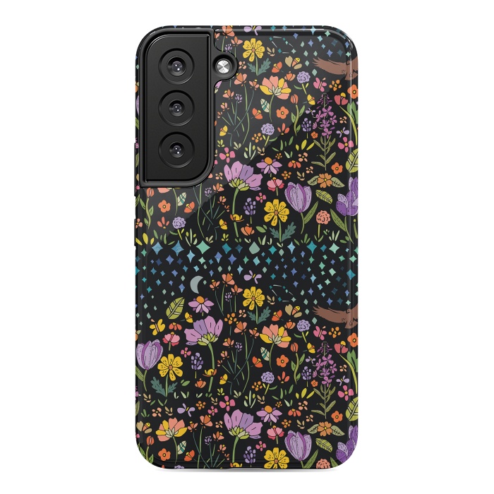 Galaxy S22 StrongFit Whimsical Night Forest by Pom Graphic Design