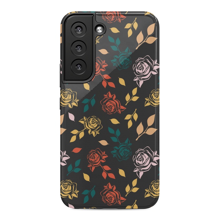 Galaxy S22 StrongFit Rose Floral by TMSarts