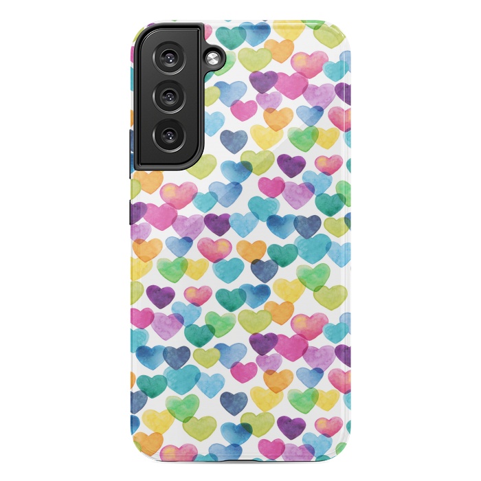 Galaxy S22 plus StrongFit Scattered Love Hearts by gingerlique