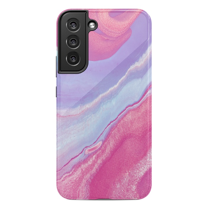Galaxy S22 plus StrongFit Pink Wave by Ashley Camille