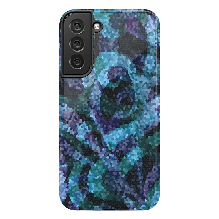 Galaxy S22 plus StrongFit Mosaic Floral Abstract G21B by Medusa GraphicArt
