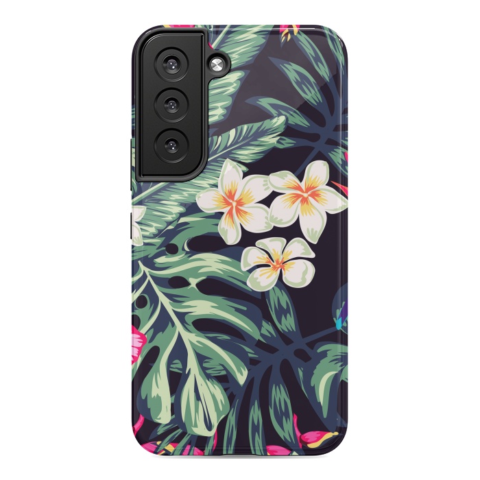 Galaxy S22 StrongFit Tropical Floral Pattern XVII by ArtsCase