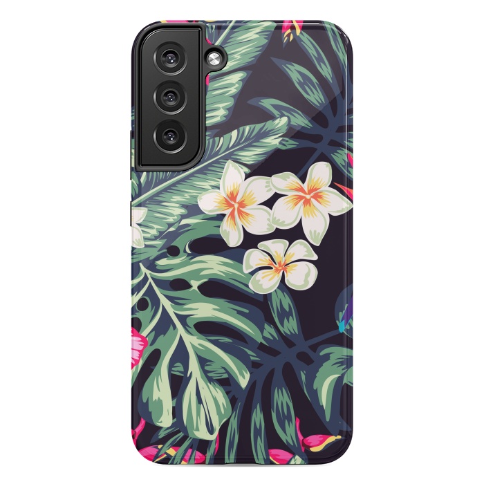 Galaxy S22 plus StrongFit Tropical Floral Pattern XVII by ArtsCase