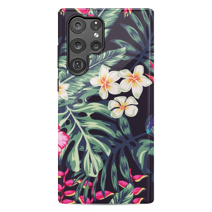 Galaxy S22 Ultra StrongFit Tropical Floral Pattern XVII by ArtsCase