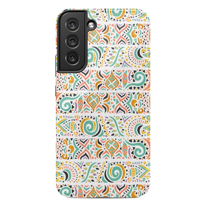 Galaxy S22 plus StrongFit Jungle doodles day by Pom Graphic Design