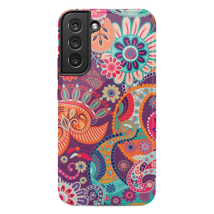 Galaxy S22 plus StrongFit Figure in bright flowers by ArtsCase
