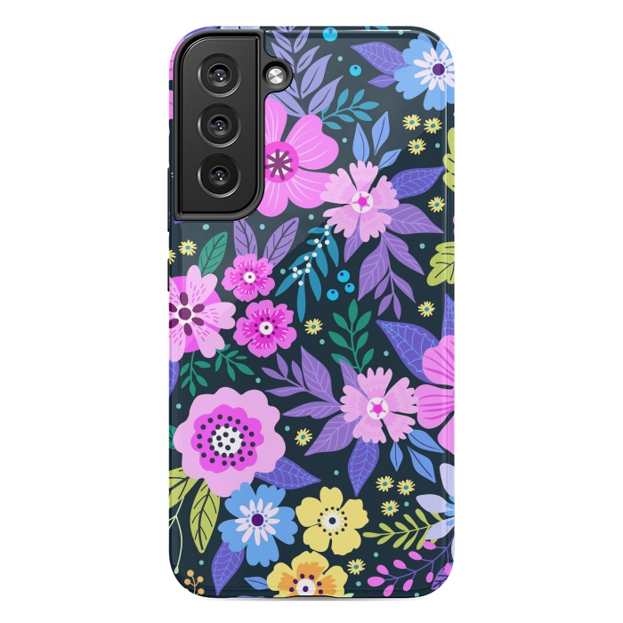 Galaxy S22 plus StrongFit Pink Multicolor WildFlowers at Best by ArtsCase
