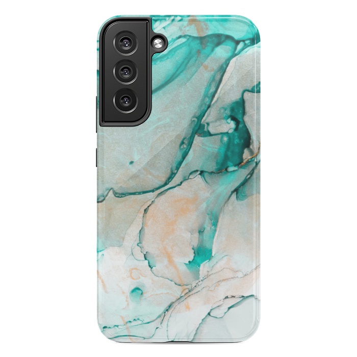 Galaxy S22 plus StrongFit Tropical Green Marble by ArtsCase