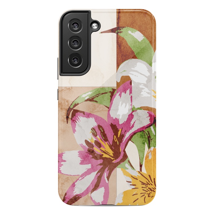 Galaxy S22 plus StrongFit Floral Insiration by Creativeaxle