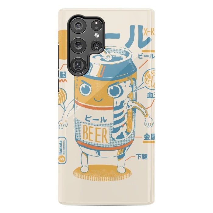 Galaxy S22 Ultra StrongFit Beer Can X-Ray by Ilustrata