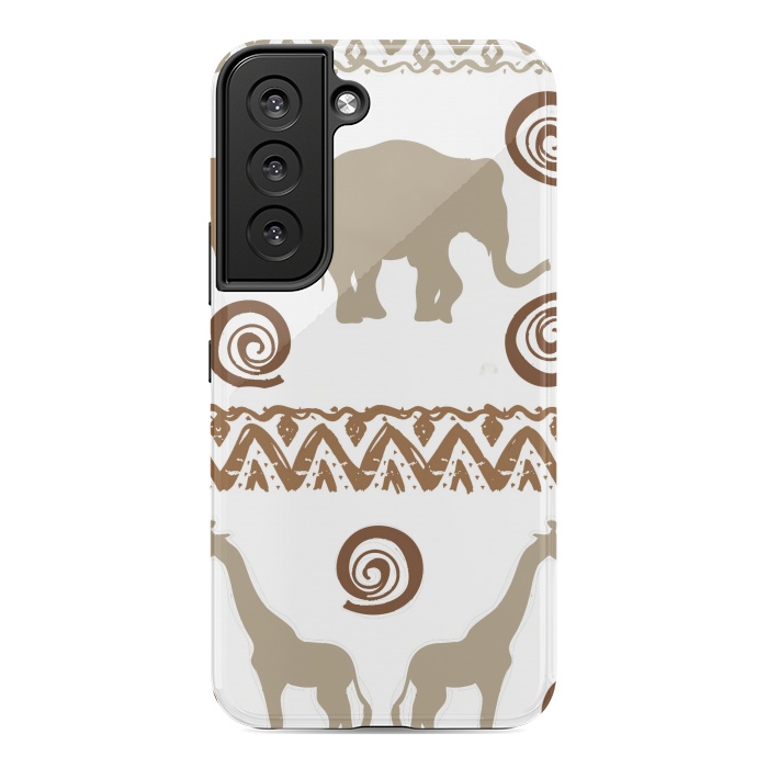Galaxy S22 StrongFit giraffe and elephant by haroulita