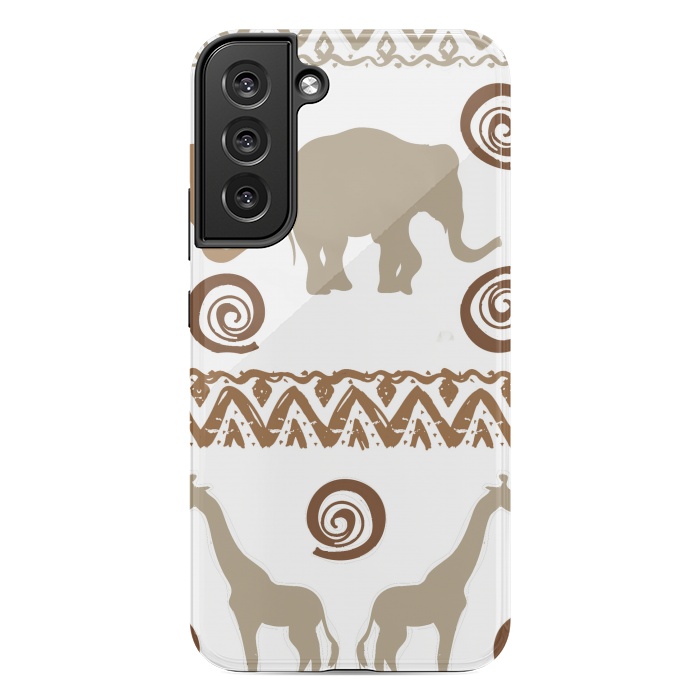 Galaxy S22 plus StrongFit giraffe and elephant by haroulita