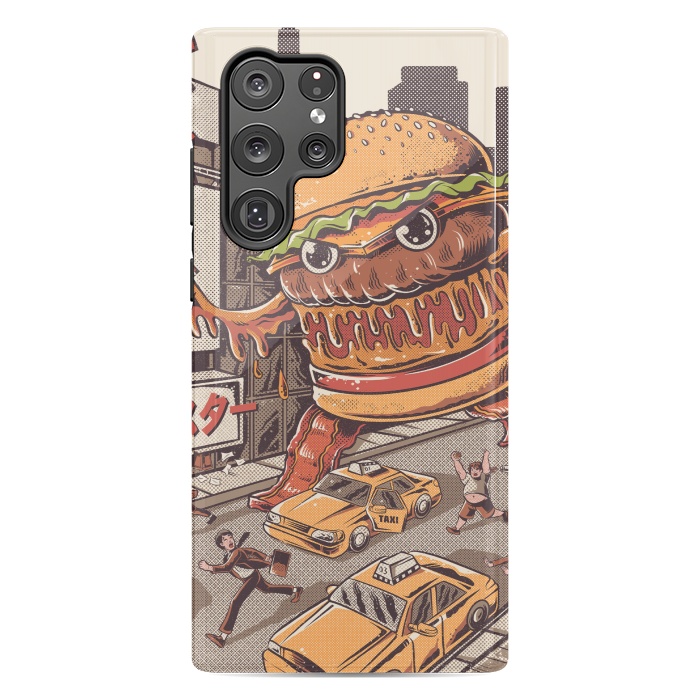 Galaxy S22 Ultra StrongFit Burgerzilla by Ilustrata