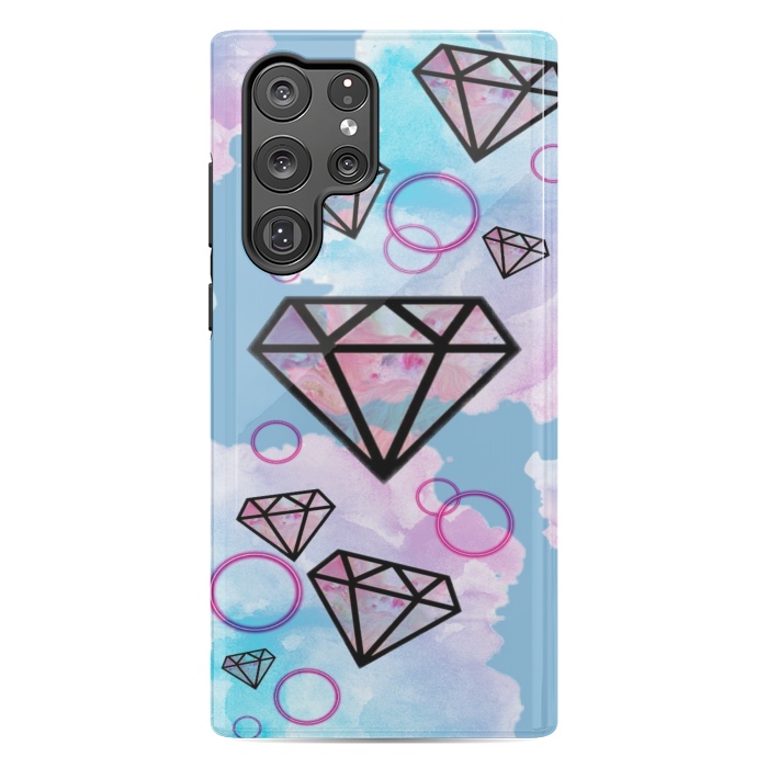 Galaxy S22 Ultra StrongFit Aesthetic Diamond Clouds by CAS