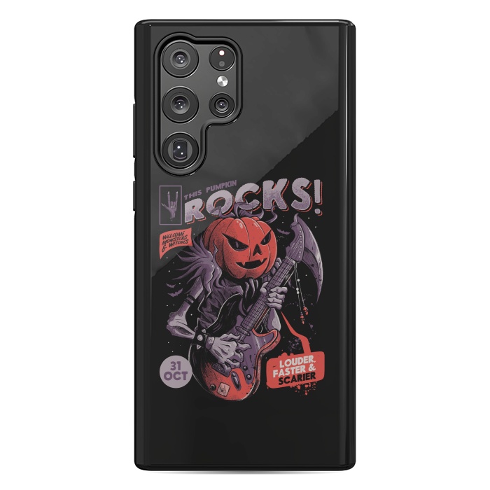 Galaxy S22 Ultra StrongFit Rock Pumpkin by eduely