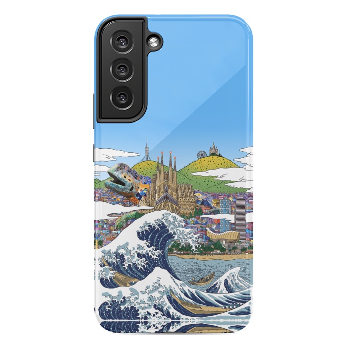 Galaxy S22 plus StrongFit The great wave in Barcelona by Alberto
