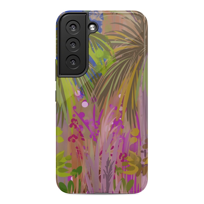 Galaxy S22 StrongFit Pink palms by Josie