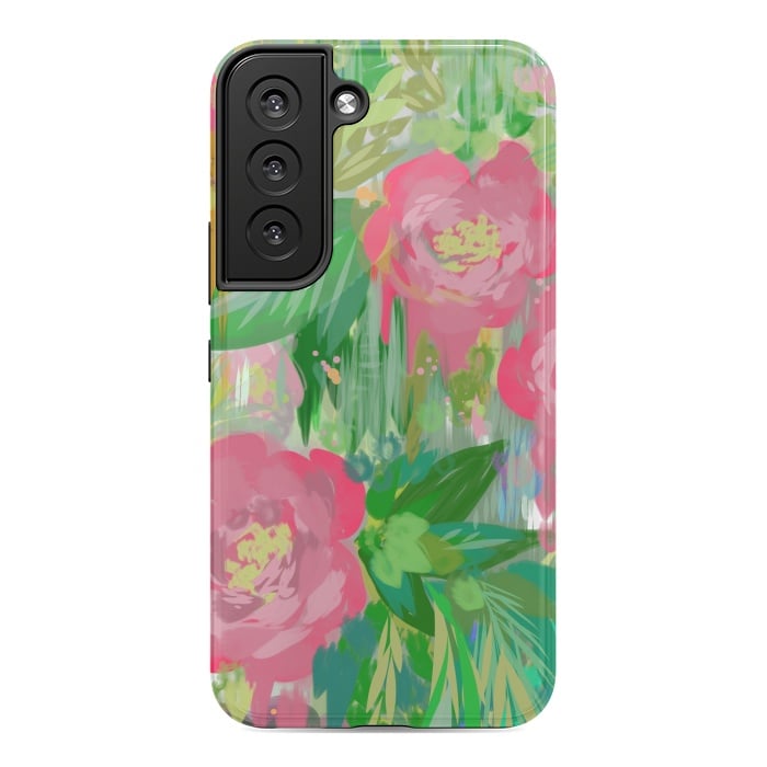 Galaxy S22 StrongFit Wild Roses by Josie
